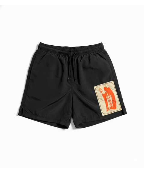 Black swimming trunks