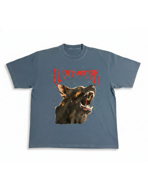 Blue distressed