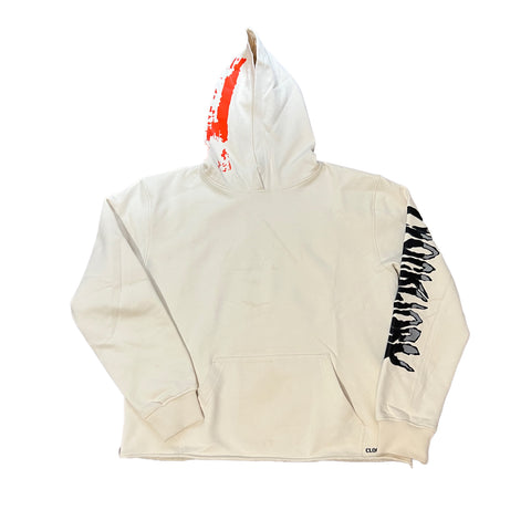 Skull dog Hoodie Creme